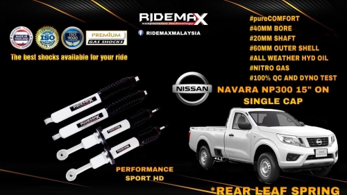 RIDEMAX NISSAN NAVARA NP300 SINGLE CABIN