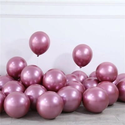 5inch Chrome Balloon 100pcs - Pink (B-5CR-P)