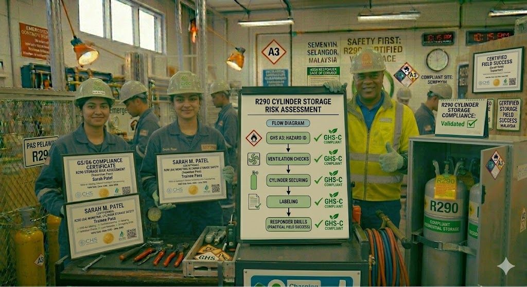 R290 cylinder storage risk assessment