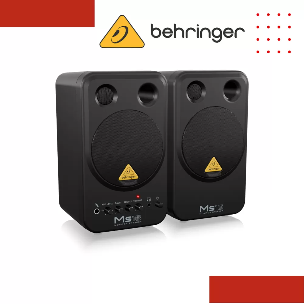 Behringer MS16 16-watt Powered Monitor System - Pair