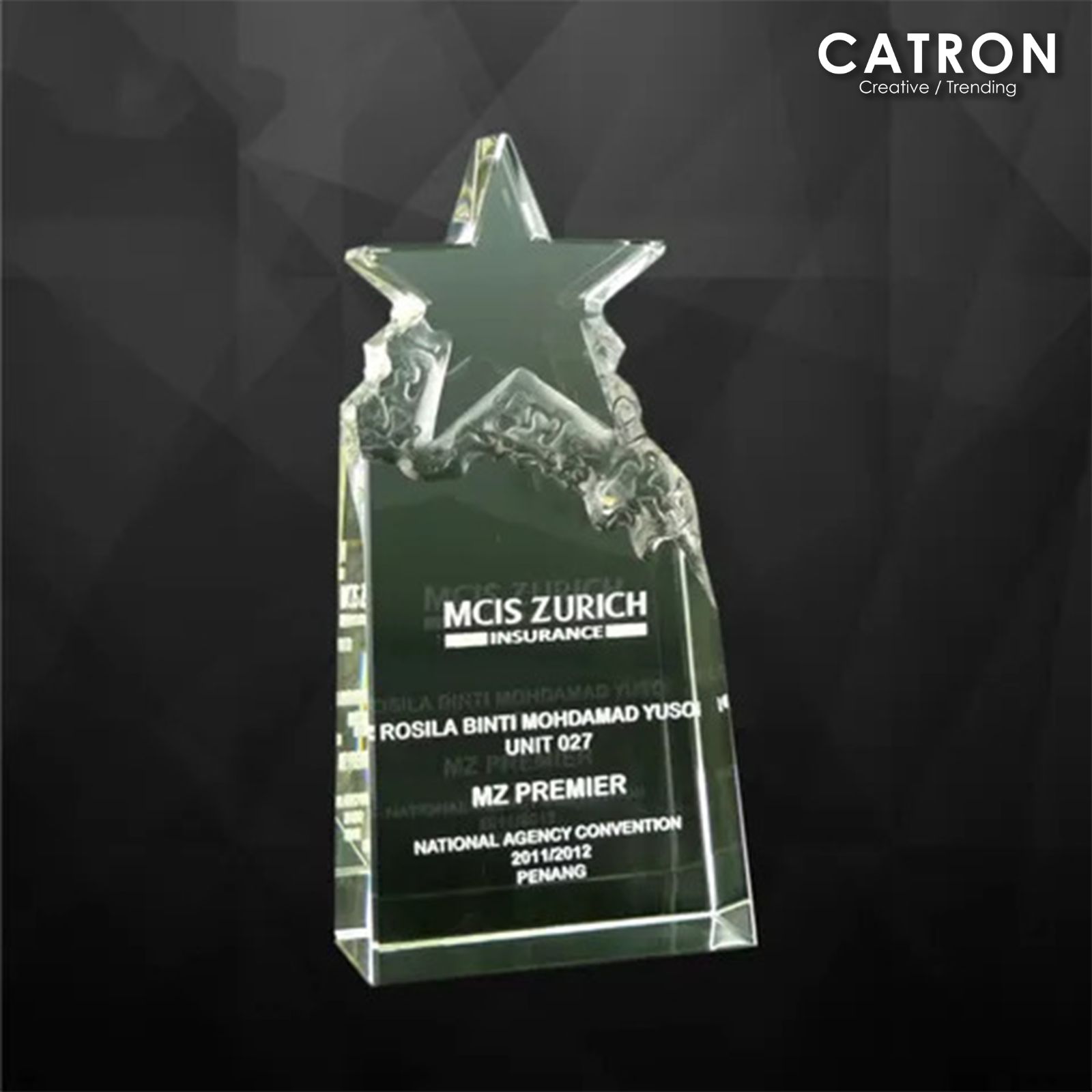 9014 - CRYSTAL TROPHY