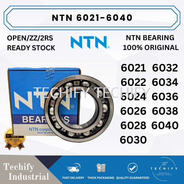 NTN 6021 - 6040 Series Deep Groove Ball Bearings