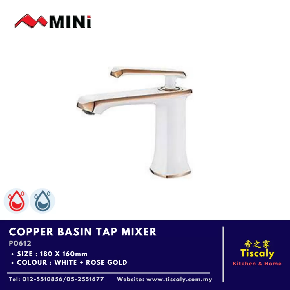 MINI COPPER BASIN TAP MIXER P0612