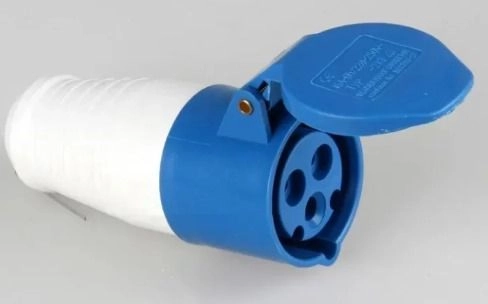 JET JET-213 16A 3 Pin Industrial Wall Socket Connector/ Coupler (Blue ...