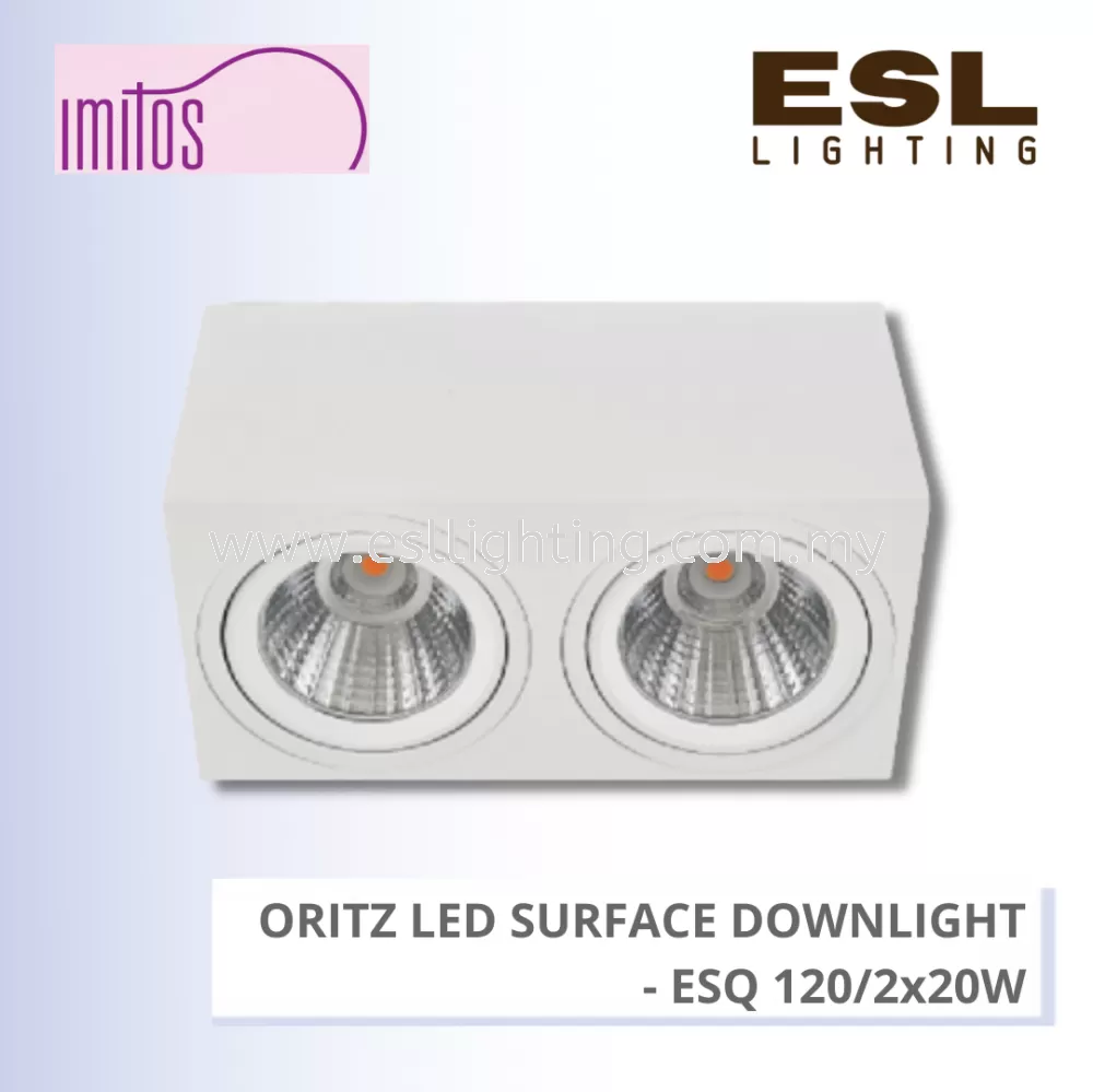 IMITOS ORITZ LED SURFACE EYEBALL 2x20W - ESQ 120/2x20W