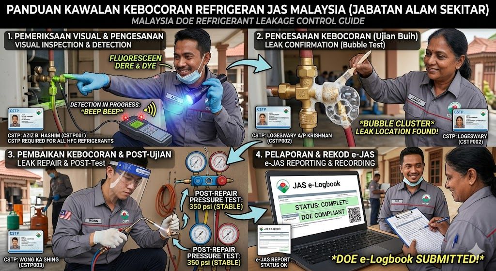 refrigerant leakage control procedures Malaysia DOE