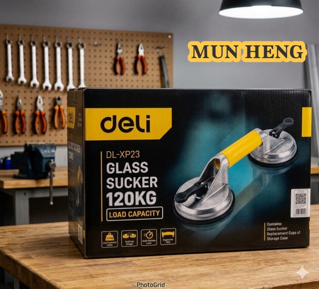 得力 (deli) DL-XP23 工业级强力三爪玻璃吸盘