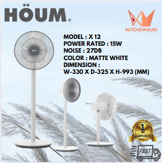 HOUM Stand Fan or Table Top Fan X 12 with DC Motor / KUTCHENHAUSS