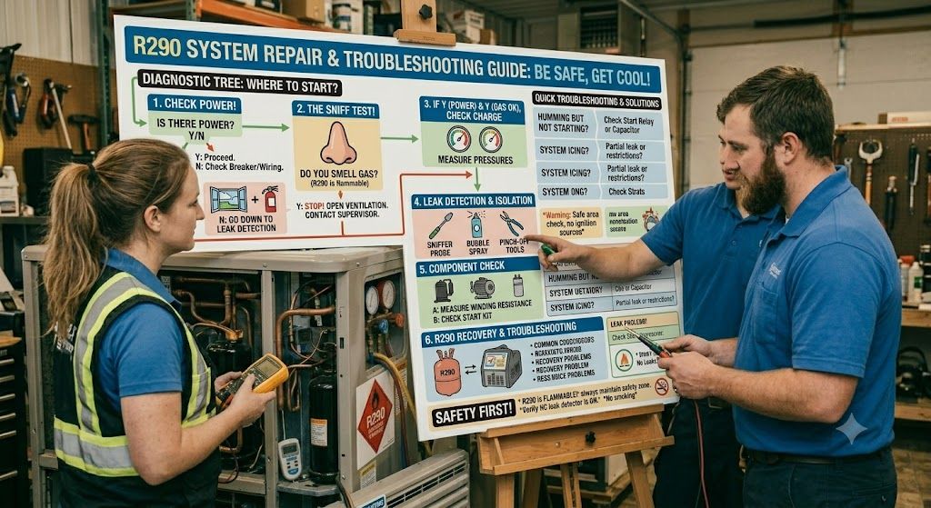 R290 system repair and troubleshooting guide