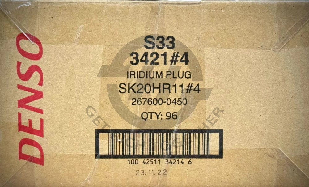 DENSO (3421) SK20HR11 IRIDIUM LONG LIFE SPARK PLUG SINGLE PLUG OEM 90919-01191 90048-51185 FOR DAIHATSU 90048-51185-000, DAIHATSU 90919-01191-000, LEXUS 90919-01191, TOYOTA 90048-51185, TOYOTA 90919-01191