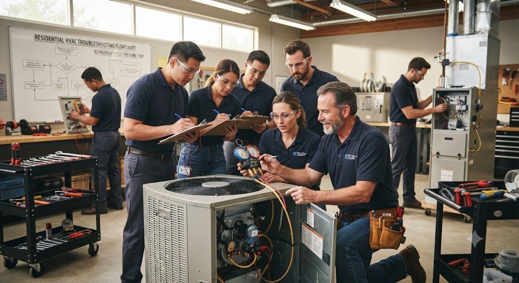 Residential HVAC servicing course