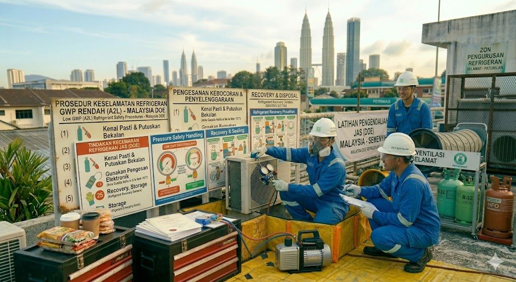 certified safe refrigerant handling Malaysia DOE