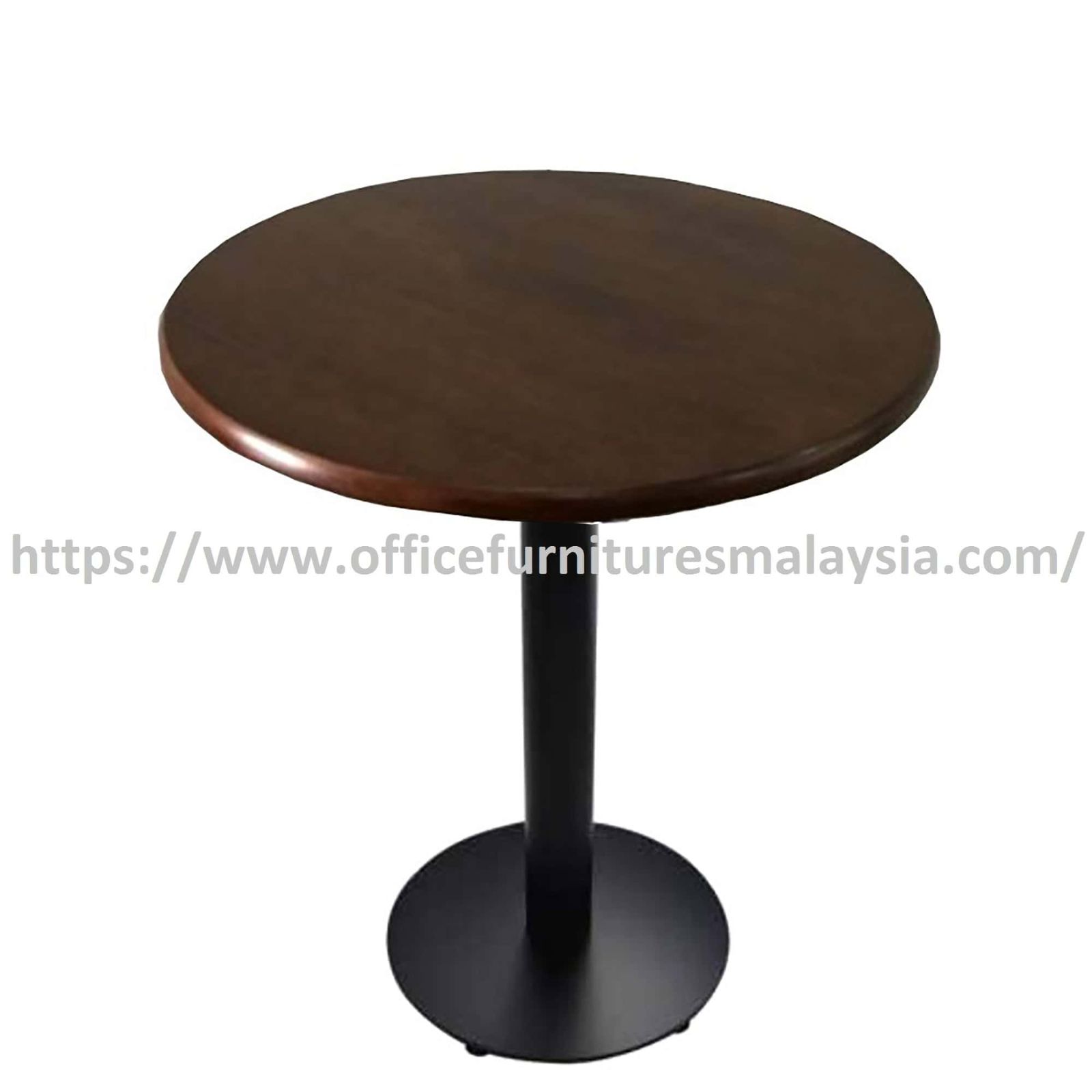 2 ft Low Rubber-Wood Round Table Mild Steel Leg OFSM01R6060LR
