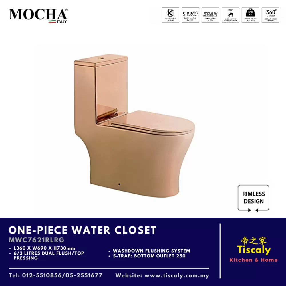 MOCHA ONE-PIECE WATER CLOSET MWC7621RLRG