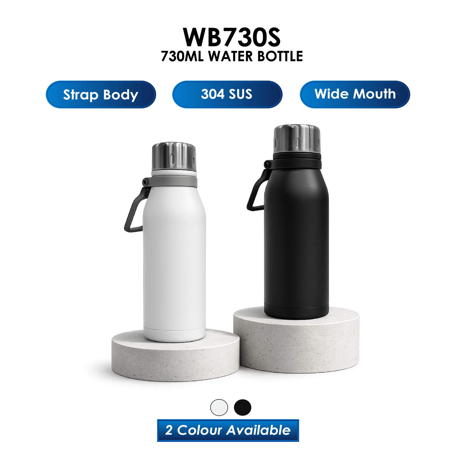 WB730S - STAINLESS STEEL WATER BOTTLE