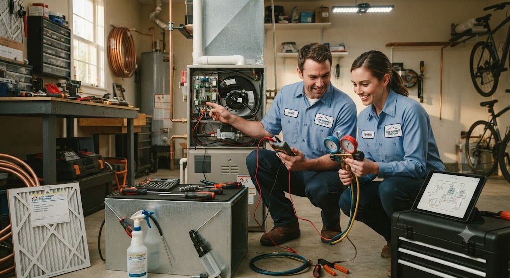 HVAC troubleshooting and servicing