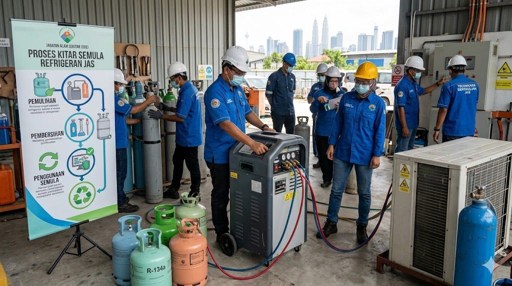 refrigerant recycling process Malaysia DOE