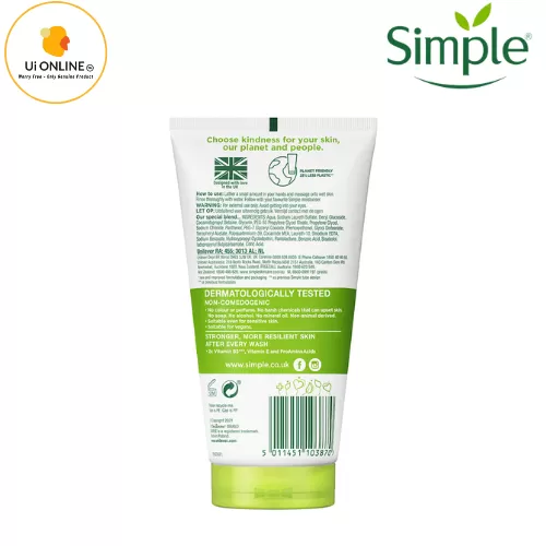 SIMPLE MOISTURISING FOAMING FACIAL WASH 150ML