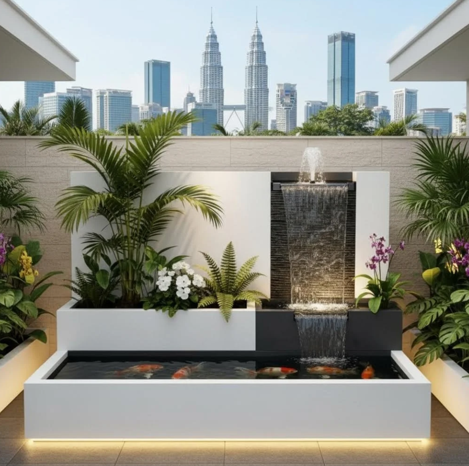 The Best Landscape Water Fountain Malaysia 马来西亚水池喷泉 Air Pancut Landskap Malaysia