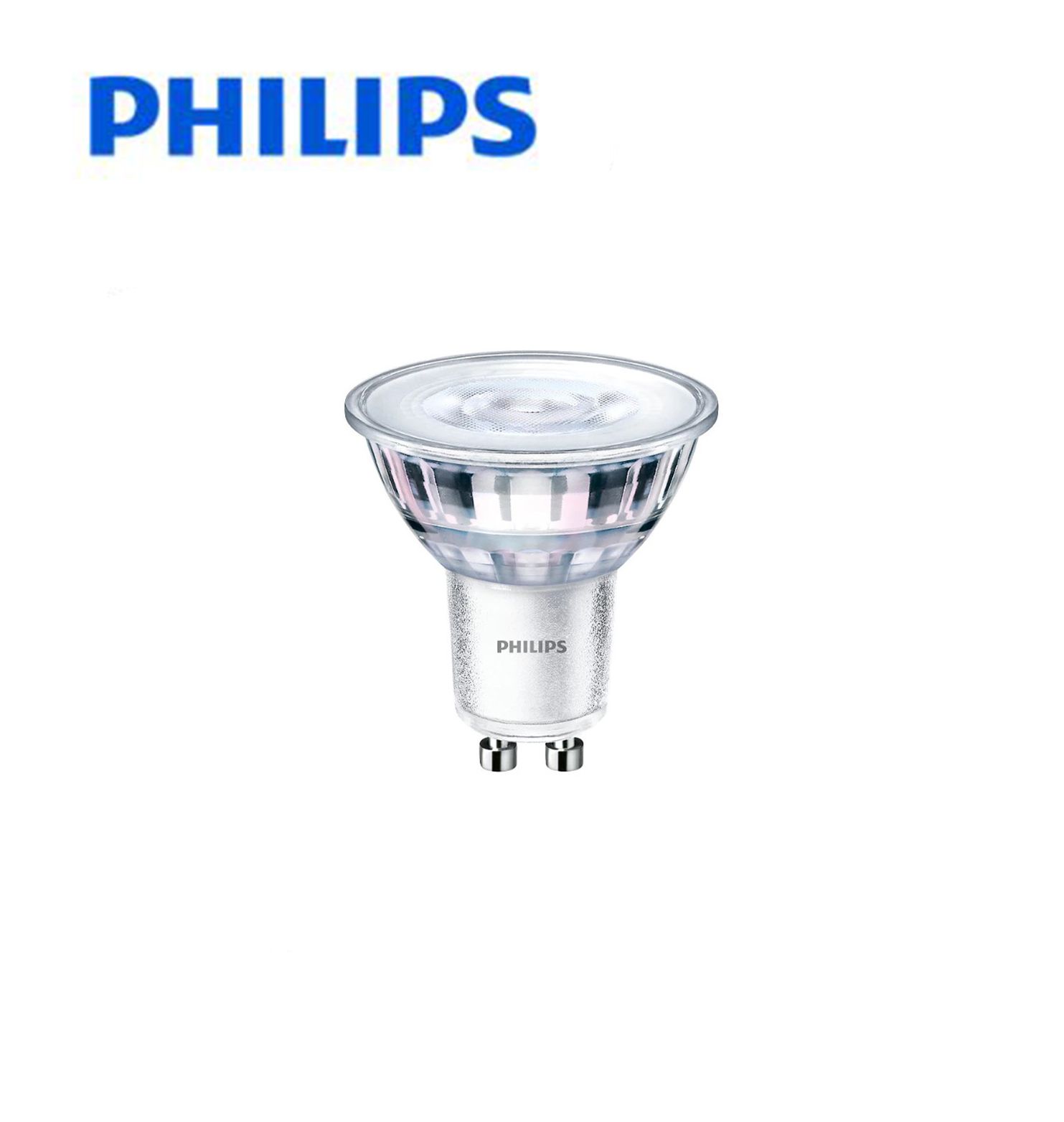 Philips Essential LED PAR16 GU10 4.6w 220-240v 36D Bulb Lamp Non-Dimmable Warm White 2700k