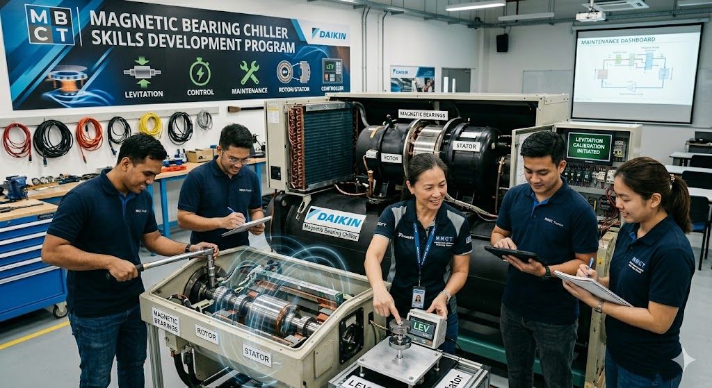 Magnetic bearing chiller skills development program