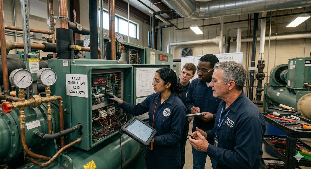 Chiller fault diagnosis training