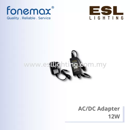 FONEMAX  AC/DC Adapter AC100-240V 12W - HLX-801A-1202