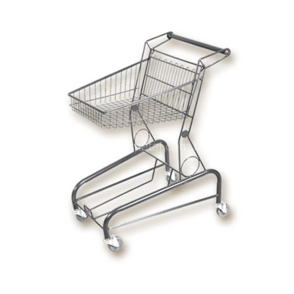 2 Tier Shopping Trolley