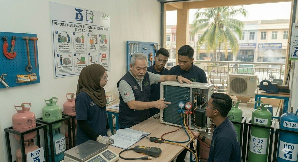 refrigerant safety training standards Malaysia DOE