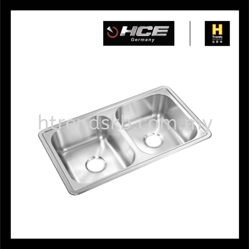 HCE Stainless Steel Sink - Double Bowl KS8448