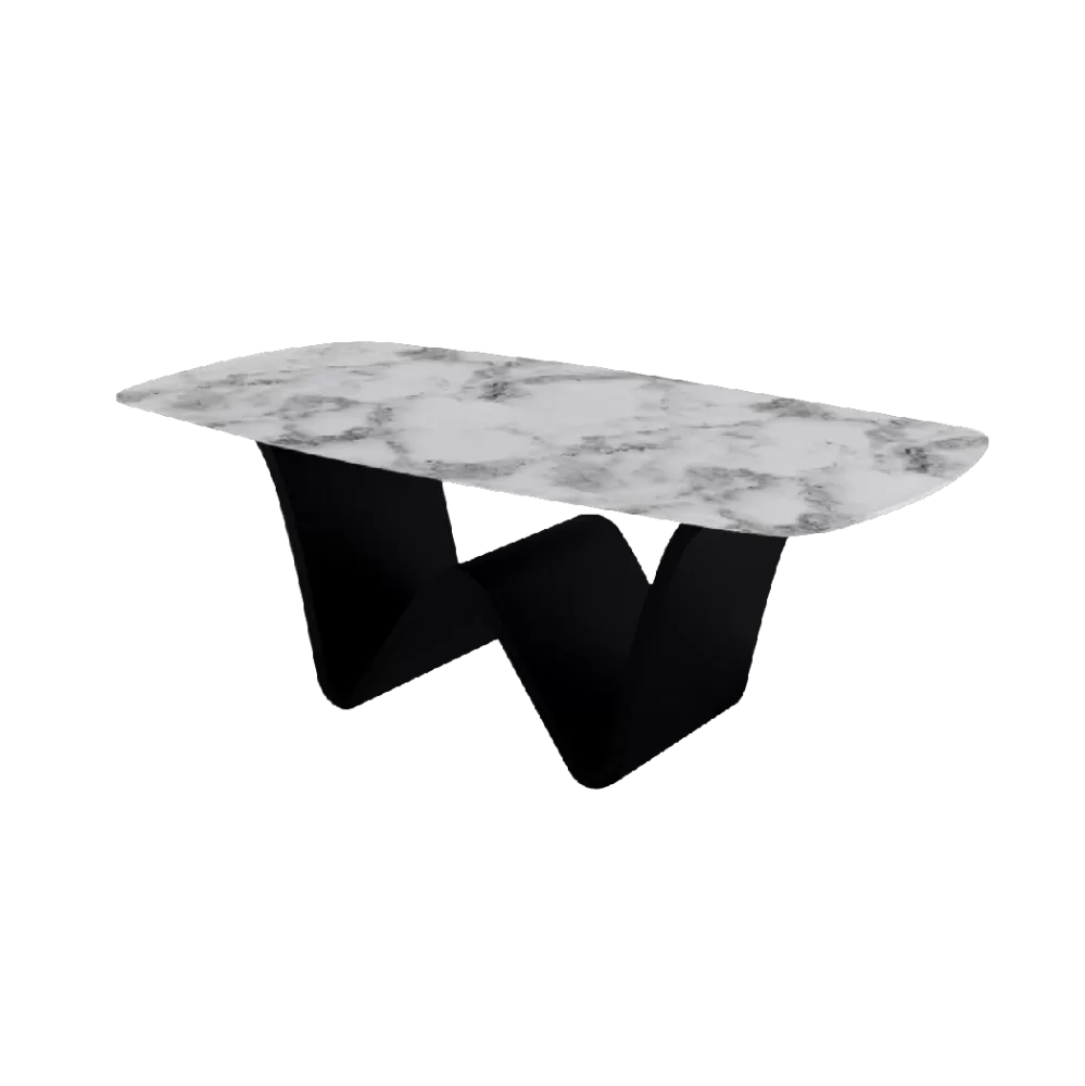 Wavery Marble Dining Set ( 210cm L / 240cm L)