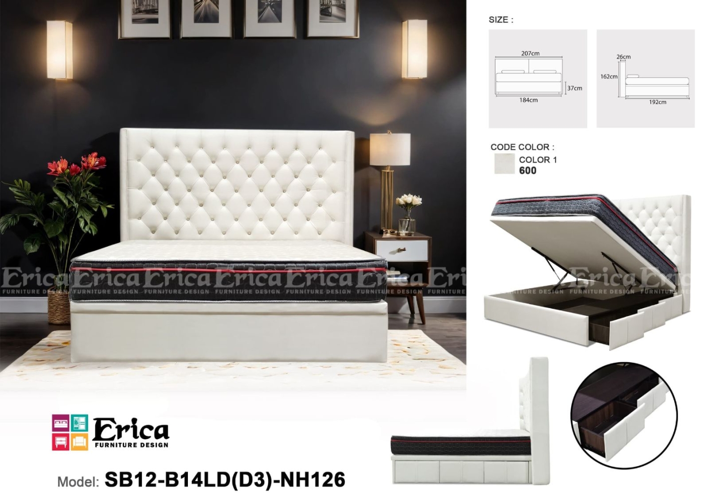 SB12-B14LD(D3-NH126) - DIVAN BED