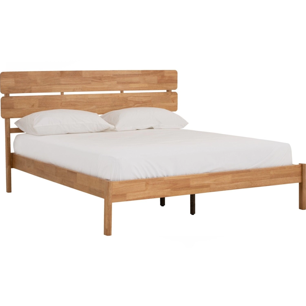 Seattle Bedframe Only - Natural (Queen Size)