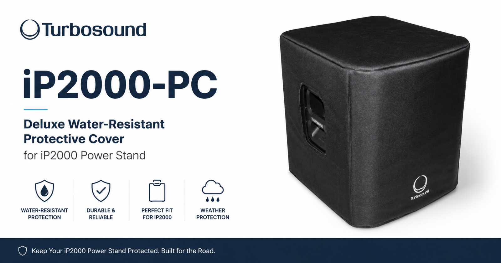 Turbosound iP2000-PC – 豪华防水保护套，适用于 iP2000 有源立式音箱