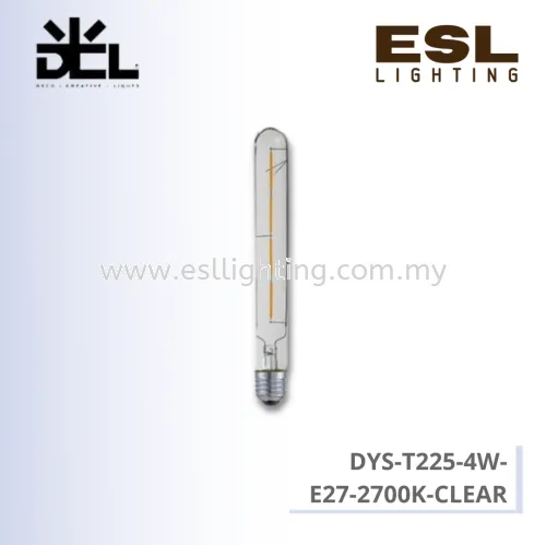 DCL BULB DYS-T225-4W-E27-2700K-CLEAR