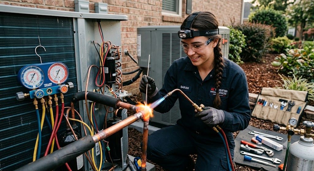 silver brazing technique air conditioning systems
