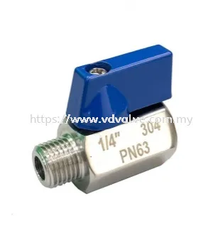 AT010/AT011 AUTOMA SS304 / SS316 Mini Ball Valve PN63 Thread End