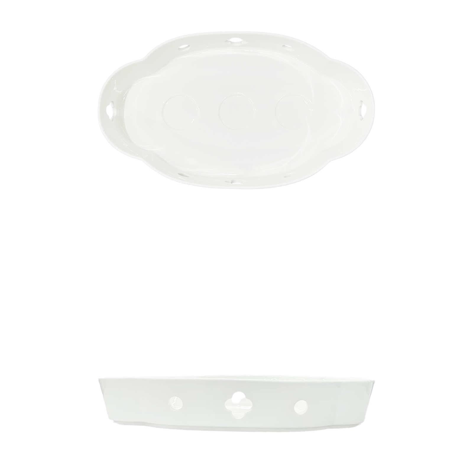 JY-BT-20'' Ruyi Wide Edge Oval Plate Stove Base 20 如意宽边椭圆盘炉座