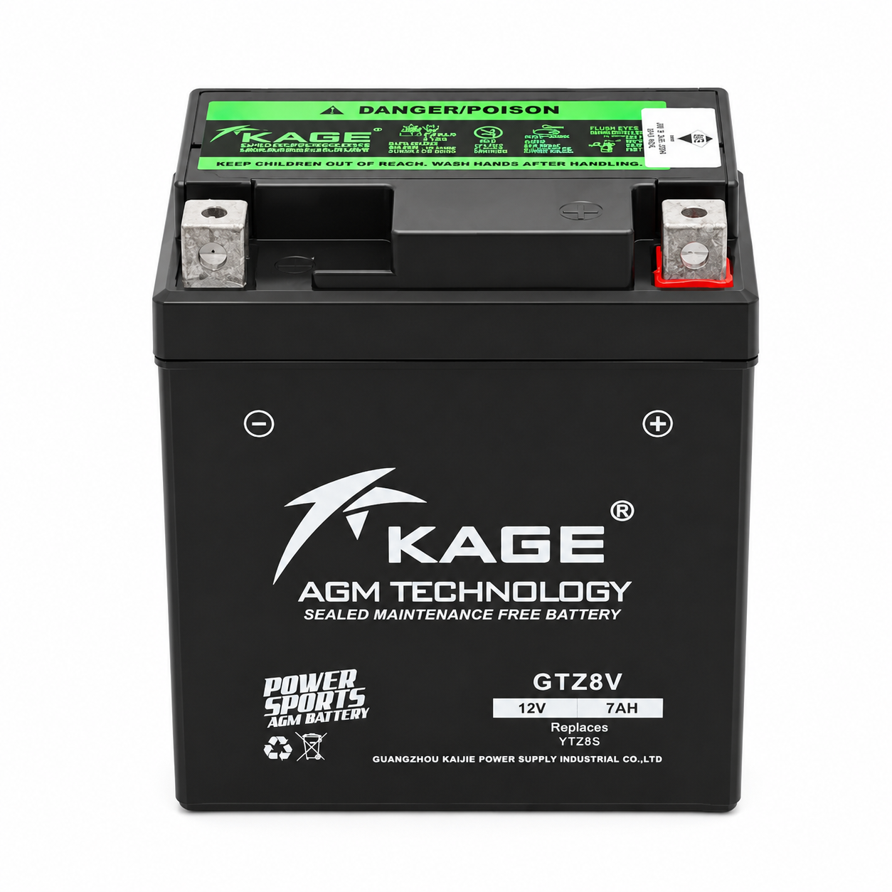 YTZ8 KAGE - Bateri R25/X-MAX 250/RFS150/KLX 150/MZ 125/DZM 200