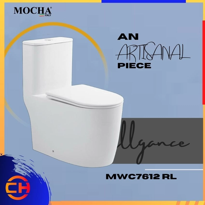 Mocha Water Closet Trap One Piece Wc Toilet Bowl MWC7612-RL