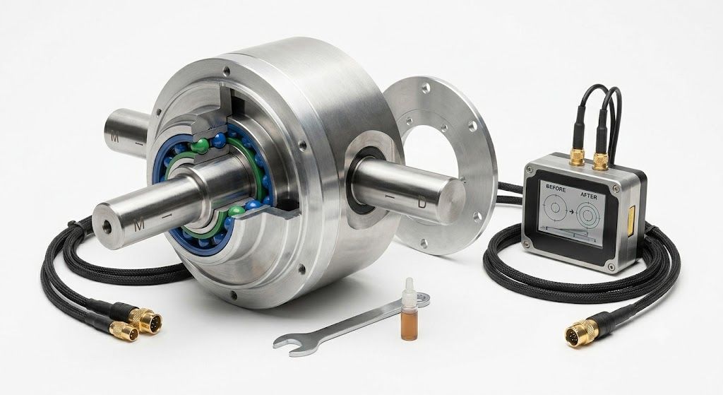 Electric Bearing Retrofit Shaft Alignment Correction