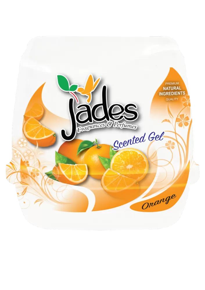 Jades Scented Gel 180gm - Orange (Air Freshener Room)