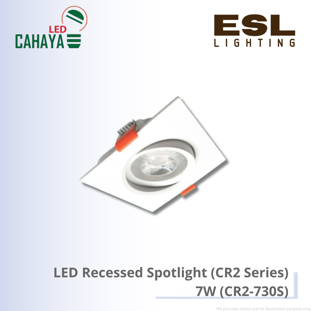 CAHAYA LED Recessed Spotlight CR2 Series 7W - CR2-730S LED Downlight Eyeball Square
