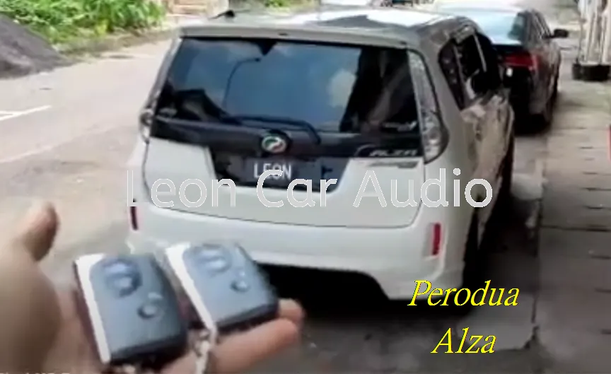 perodua alza PKE fully Keyless intelligent smart alarm system with Push start button and engine auto start