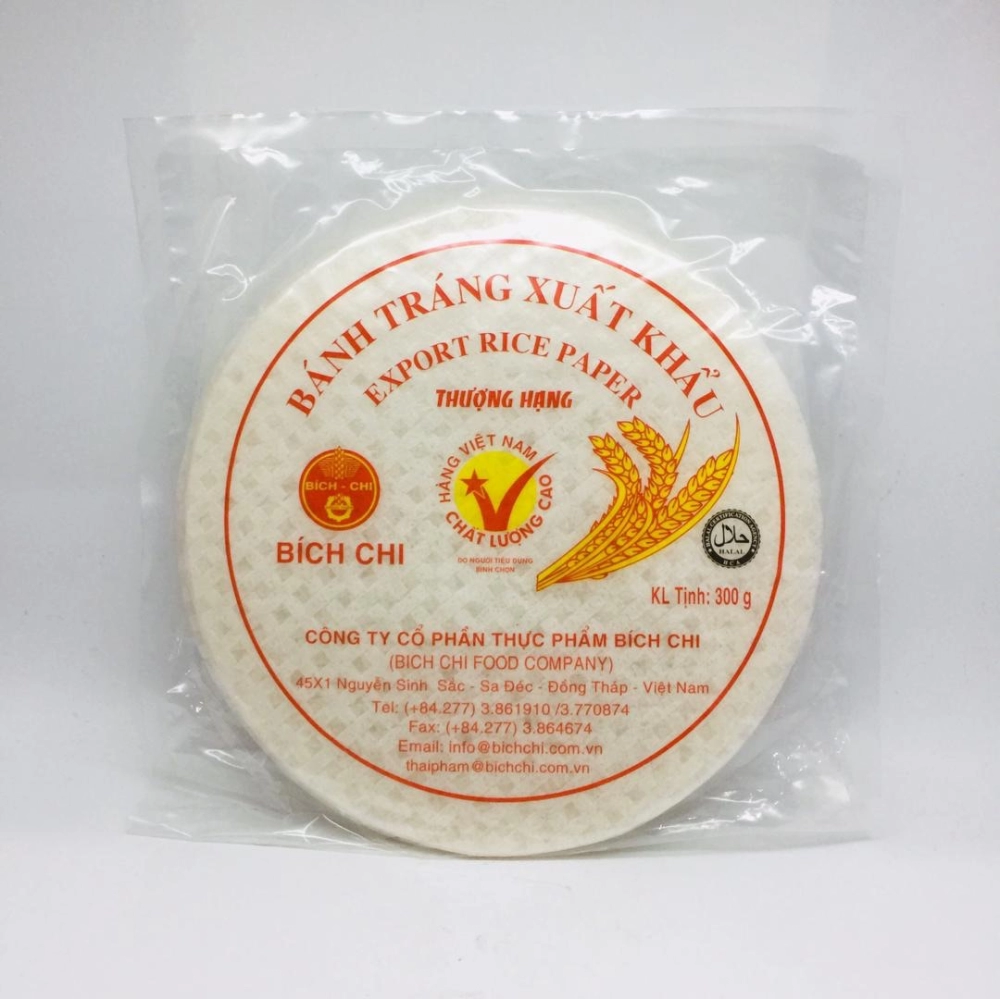Bich-Chi Vietnam Rice Papper Rolls 越南薄餅皮 300g