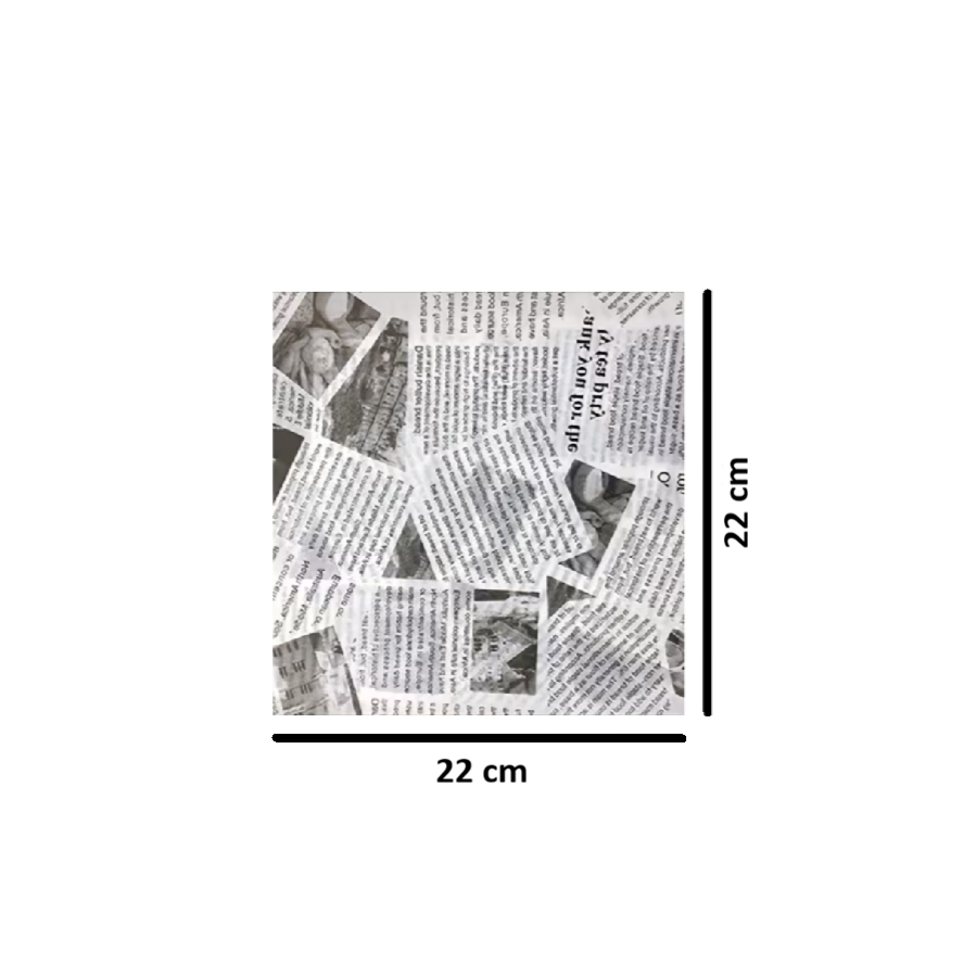 (22x22cm) WHITE Food Wrapping Parchment Grease Paper / Test Liner Food Wrapper Paper