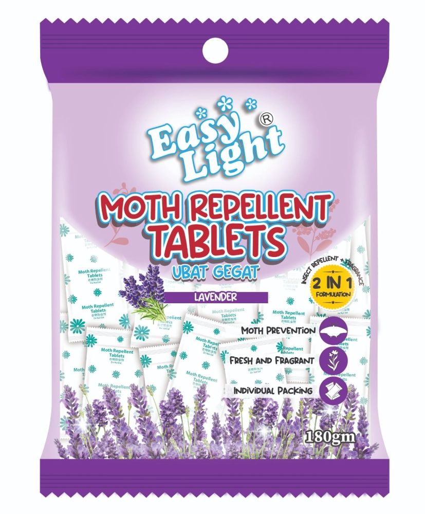 Easylight Moth Repellent Tablets 180gram - Lavender (Moth Ball/Ubat Gegat)