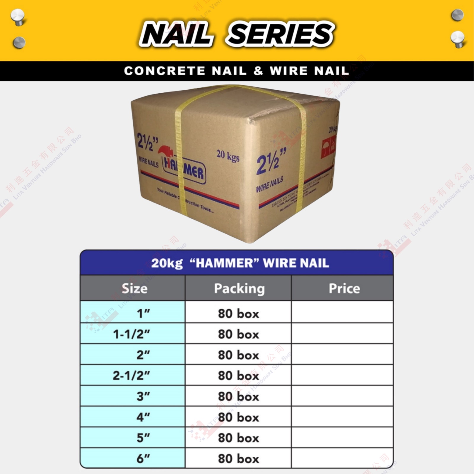 HAMMER BRAND WIRE NAIL