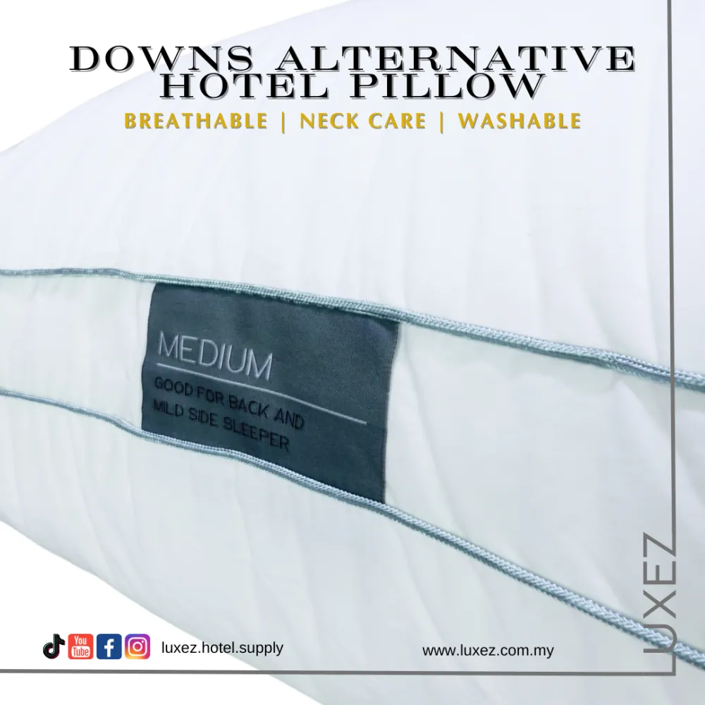 Luxez Downs Alternative Pillow - Neck Care Plush Support (Bantal Hotel Bintang 5)