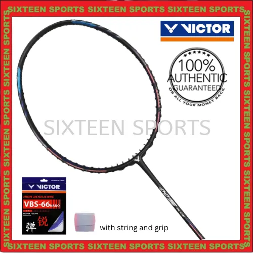 VICTOR AuraSpeed HS Plus Badminton Racket ( With Victor VBS66 String & Overgrip )